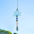 thumbnail image 3 of 1 pieza de amuleto atrapasol de cristal artificial hecho a mano, colgante de carillón de viento para el hogar, para jardín al aire libre, 3 of 8