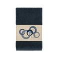 thumbnail image 5 of Authentic Hotel and Spa  Turkish Cotton Circles Embroidered Midnight Blue 4-piece Towel Set, 5 of 5