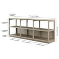 thumbnail image 5 of Evelyn&Zoe Thalia Rectangular TV Stand for TV's up to 75", Antiqued Gray Oak, 5 of 6