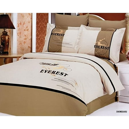 Full/Queen Bed Modern Bedding Sports Duvet Cover Set Le Vele LE133Q