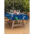 thumbnail image 3 of Outdoor Tablecloths with Umbrella Hole & Zipper, Cartoon Tractor Rectangle Tablecloth 52x70 Inch, Cute Beep Car Digger Shovel Truck Blue Waterproof Table Cloth, Patio/Pool/Picnic Table Covers, 3 of 8