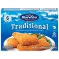 thumbnail image 1 of BlueWater Seafoods Traditional Breaded Fish Portions, Wild Caught Fish, 300 g, 1 of 9