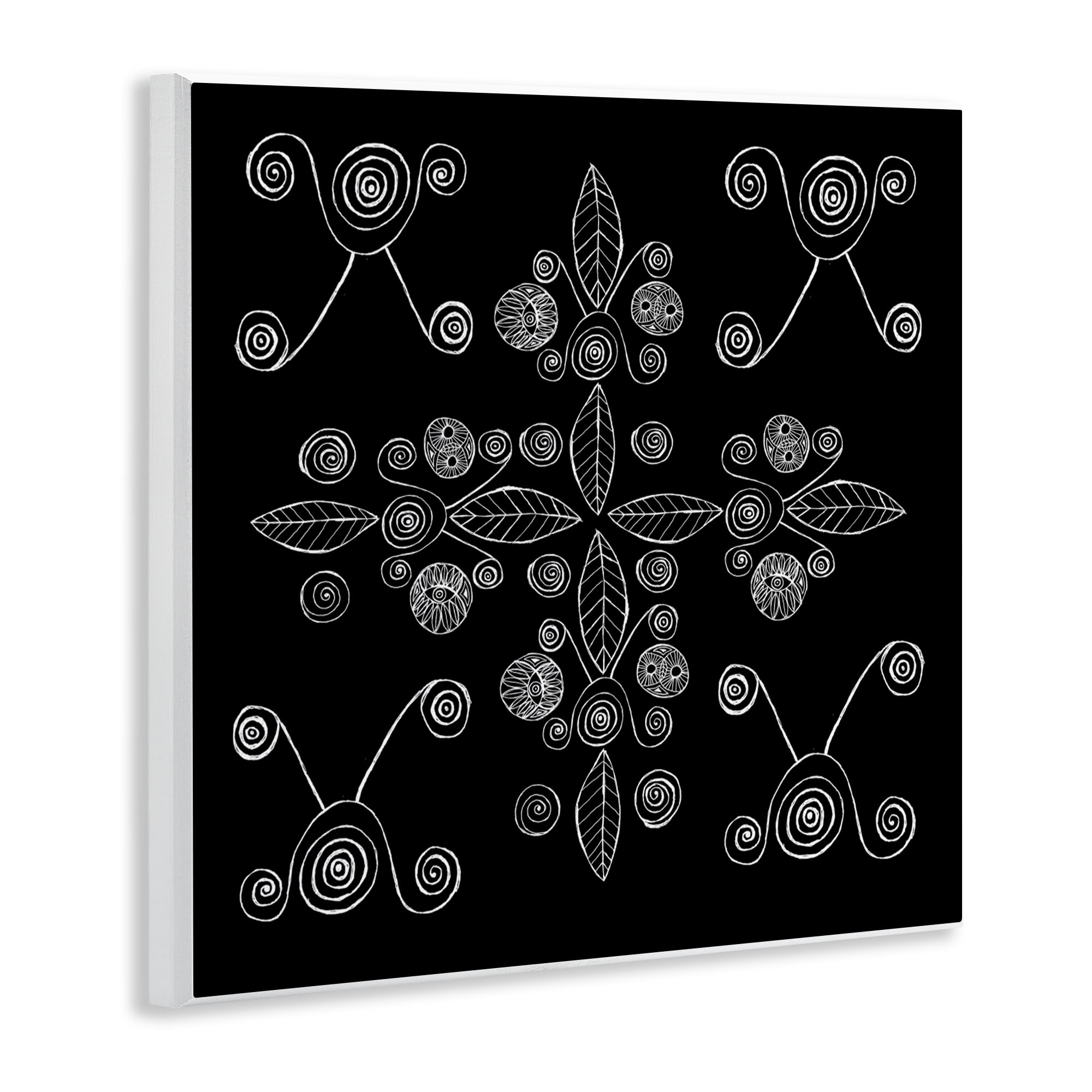 Stupell Industries Geometrics & Leaf Fractals Wall Plaque Art, design by El Perkin