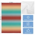 thumbnail image 5 of Burnt Orange Yellow Teal Ombre Kitchen Towels Set of 3, Water Absorbent Dish Towel, Modern Gradient Abstract Art Decorative Hand Towels - Quick Drying Cloth for Cooking Baking, 18x28 Inch, 5 of 8