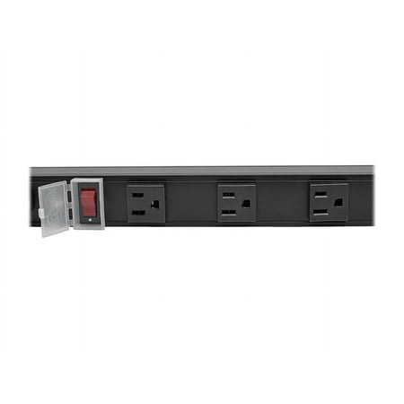 UPC: 0037332199843 | Tripp Lite 16-Outlet Vertical Power Strip 120V 15A NEMA 5-15P 15 ft. Cord 48 in. Black Housing (PS4816B)