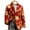 Gold, variant on Men's Plaid Blazer Christmas Printed Casual Sports Coat Slim Fit Suit Jackets for Party Wedding Holiday Multicolor S