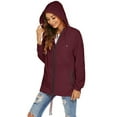 thumbnail image 4 of Avoogue Womens Waterproof Rain Jacket Lightweight Outdoor Active Windbreaker Breathable Hooded Rain Coat, 4 of 7