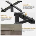 thumbnail image 6 of Farmhouse Storage Bed Frame, Queen Platform Bed with Bookcase Headboard and 4 Drawers, No Box Spring Needed, Gray Industrial Wood Bedroom Furniture, 6 of 9