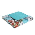 thumbnail image 3 of VCNY Home Eiffel 3-Piece Blue Parisian Floral Reversible Quilt Set, Full/Queen, Adult, Unisex, 3 of 5
