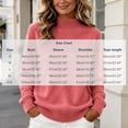 thumbnail image 3 of CBASIHI Womens Sweater Mock Neck Casual Knitted Long Sleeve Fall Sweater for Women Watermelon Red L, 3 of 7
