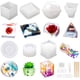 thumbnail image 1 of incluyen esfera, cubo, pirámide, cuadrado, redondo, utilizados para crear arte, manualidades, ceniceros, posavasos, velas. Lentejuelas decorativas adicionales y el conjunto completo de herramientas., 1 of 1