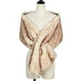 thumbnail image 4 of HJYCHN Elegant Women's Wedding Shawl Long Stole Wrap Scarf for Bridal Attire and Beige One Size, 4 of 9