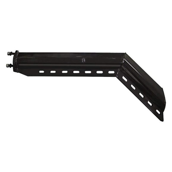United Pacific 10650 Mud Flap Hanger, 30", Black, 45 Degree Angled Heavy Duty, 1 1/8" Bolt Pattern