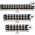 thumbnail image 3 of MGI SpeedWare Double Screw Terminal Junction 300V/20A, Row Barrier Strip 2-Pack (12 Pole), 3 of 4