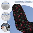 thumbnail image 6 of Uorisanigo Red Cherry Car Seat Cover Front Seats Only Washable Bucket Towel Seat Covers Auto Accessories Protectors Decor Car Sport Towel Seat Cushion for Gym Swimming Kid Pet, 6 of 8