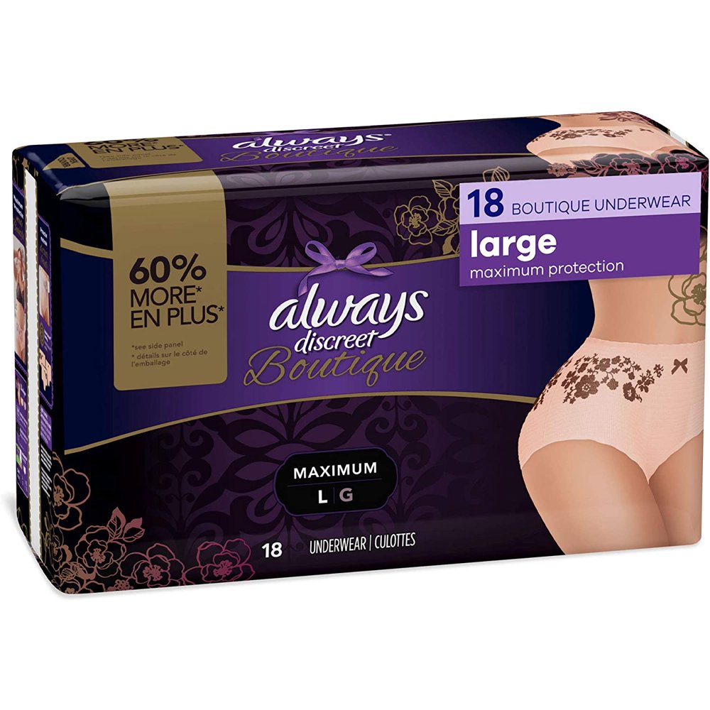 Always Discreet Boutique, Incontinence & Postpartum Underwear for Women