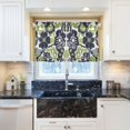 thumbnail image 5 of Yayeee Kitchen Curtains Tier Pair Light Filtering 27"x36" Rod Pocket Short Cafe Window Panel, Retro Floral Pattern, 5 of 7