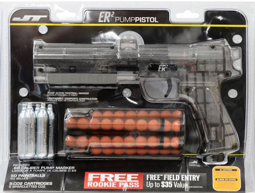JT Paintball Marker ER2 Kit with Cartridges and Paintballs