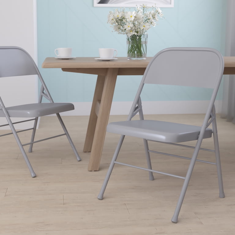 Flash Furniture HERCULES Commercial-Grade Lightweight Gray Metal