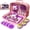 Elephant, variant on Tea Set for Little Girls, Pretend Play Tea Party Set, Fruit Design Kids Tin Tea Set with Carrying Case (15 Pcs)