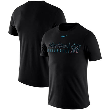 Miami Marlins Nike 2019 Practice T-Shirt - Black (Best Nike Cleats 2019)