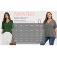 thumbnail image 7 of MOYIKO Oversized T shirts for Women V Neck Short Sleeve Loose Tees Summer Casual Basic Tops, 7 of 7