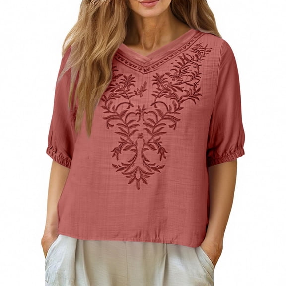 Ounisa Womens Short Sleeve Cardigans V Neck Knit Solid Color All Over Print Open Front Casual Spring Summer Layering Tops S-3XL