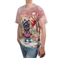 thumbnail image 4 of Happy Valentine’s Day Adorable French Bulldog Puppy Holding Heart Balloon All Over Print 3D Shirt Unisex Merch Dog Lover Gifts - 00030, 4 of 6