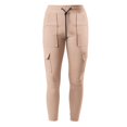 thumbnail image 5 of Women Casual Elastic Waist Linen Crop Pants Wide Leg Loose Side Lace Palazzo Pants with Pockets Summer Beach Gauze Trousers, 5 of 8