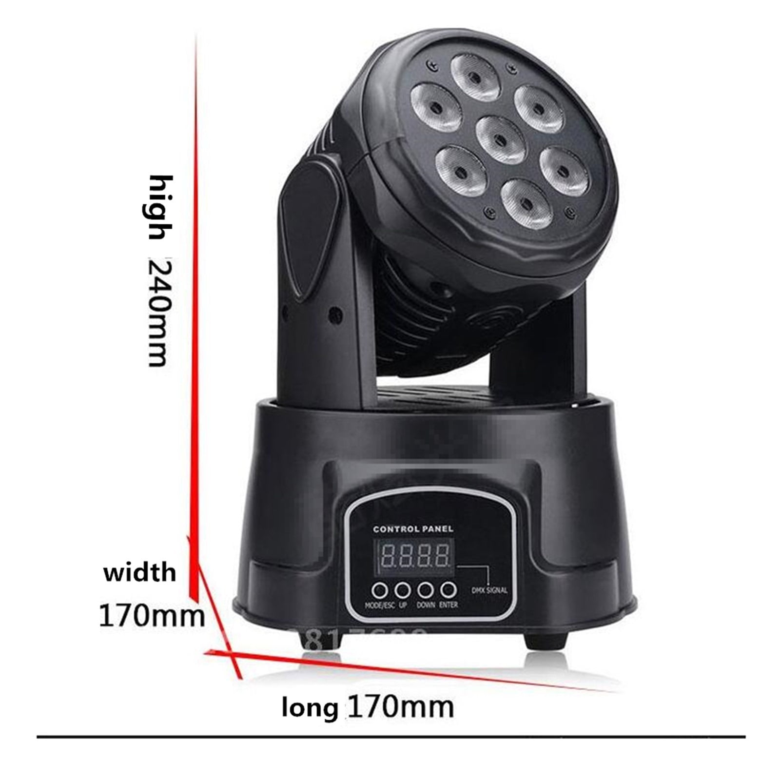 7 Bee 4 In 1 RGB Beam Projector LED Stage Light 512 Sound Control Rotate Shake Head Effect Light Disco Dj Music Party ,Party Event Wedding Holiday Bar Club