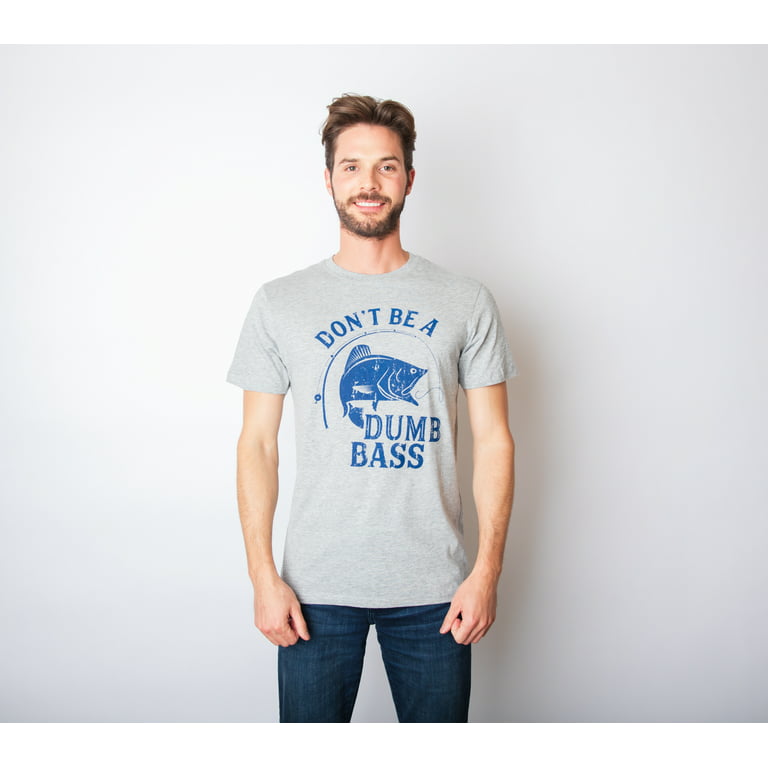 Funny Bass Fishing TShirt Guys Bobbers Canotta : : Moda