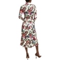 thumbnail image 2 of Anne Klein womens  Mock Neck Printed Midi Dress, m, Pink, 2 of 2