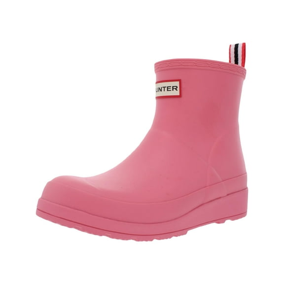 Hunter Womens Original Play Pull On Ankle Rain Boots Pink 6 Medium (B,M)