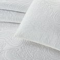 thumbnail image 3 of Bourina Modern Floral 3-Piece Quilt Set– Queen,White,Lightweight & Comfortable,Perfect for All Seasons, 3 of 9
