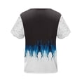 thumbnail image 5 of Women's Printed V Neck Short Sleeve Top, Lace Print Blouse, Regular Fit for Home Leisure, Outdoor Activities, Mild Sports, 5 of 5