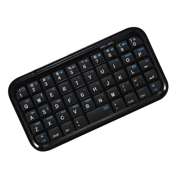 Methold Teclado inalámbrico tamaño de viaje recargable pequeño receptor teclado de bolsillo suave y ligero Smart TV ordenador cine Teléfono y Comunicación