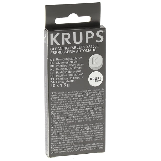 Tabletas limpiadoras KRUPS XS3000 para cafeteras (10 tabletas)
