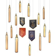 amscan Harry Potter Hanging Paper Party Decorations - 10" & 7" | Assorted Design | Pack of 12