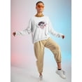 thumbnail image 2 of Robotic Puppy Design Sweatshirt Women -Image by Shutterstock, Female 5X-Large, 2 of 4