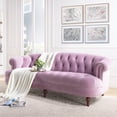 thumbnail image 5 of La Rosa 84" Chesterfield Tufted Sofa Lavender, 5 of 12