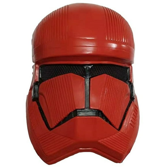 Máscara de látex rojo para Halloween, carnaval y pascua, talla única