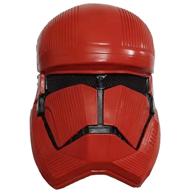 Máscara de látex rojo para Halloween, carnaval y pascua, talla única