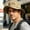 Khaki, variant on Men's Tactical Wide Brim Fishing Bucket Hat, Breathable Eyelets Foldable Sun Cap with Chin Strap for Hiking Camping Black