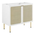 thumbnail image 5 of Sink Vanity Cabinet, White, Wood, Hotel Bedroom Bathroom, Modern Contemporary HB36423, 5 of 15