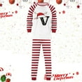 thumbnail image 6 of mgoYE Christmas Family Pajamas Matching Sets Winter Christmas Pajamas for Family Matching Sets 2025 Initials Letters Print Xmas Pj Sets Family Holiday Soft Lougewear, 6 of 6