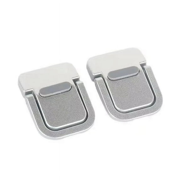2Pcs Portable Laptop Stand Foldable Bracket Laptop Riser Stand Foot Pad for Laptop Notebook Holder Legs Silver