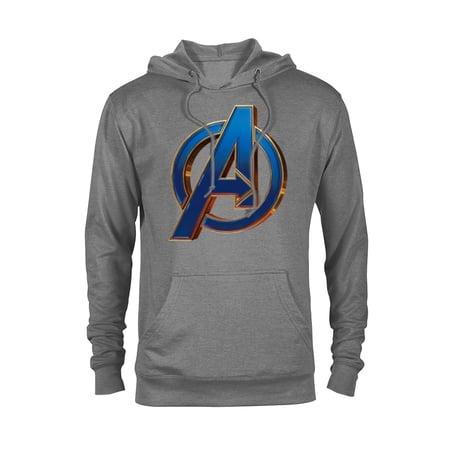 Marvel Avengers: Endgame Movie Logo in Blue – Pullover Hoodie for Adults – Customized-Graphite Heather