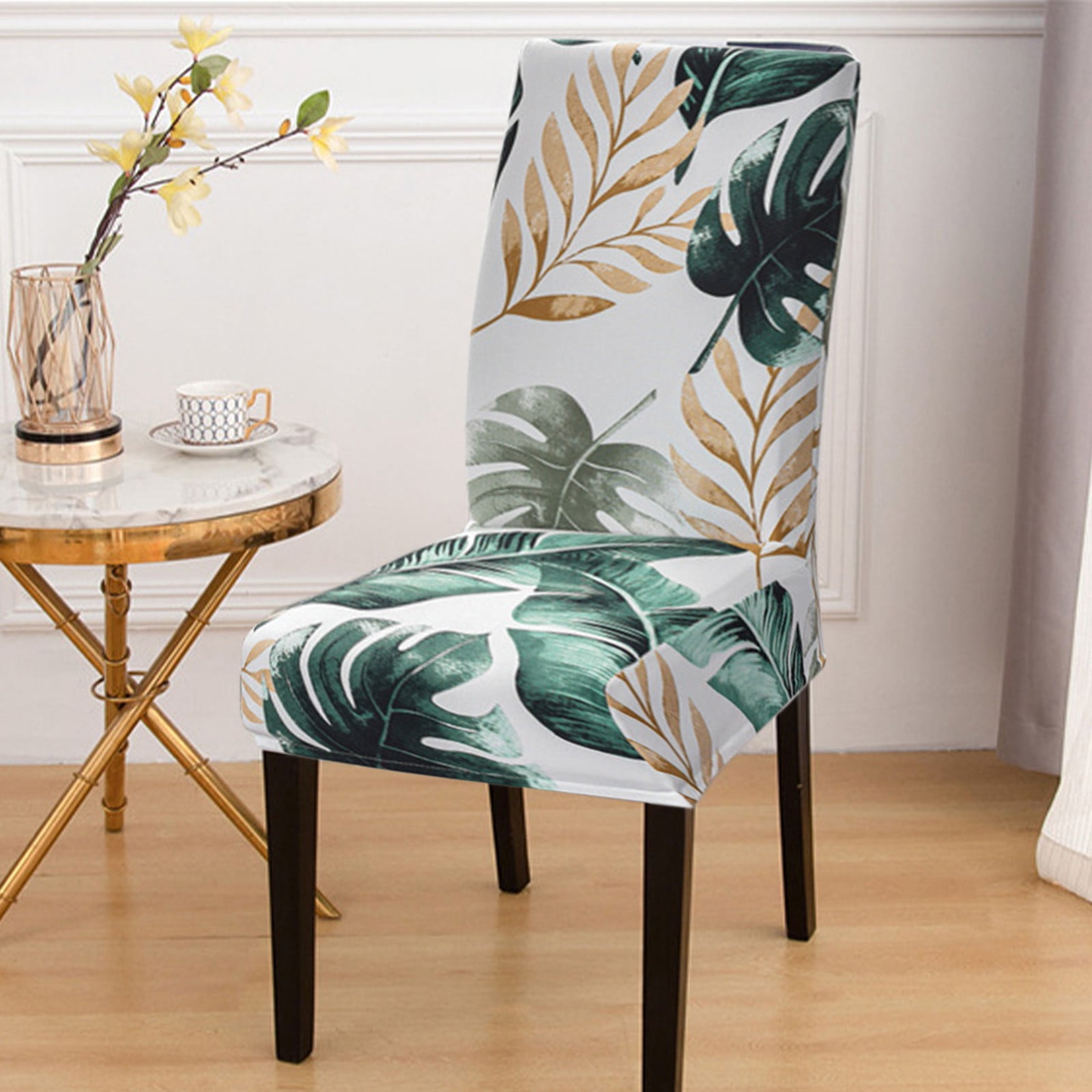 Lot De 4 Housses De Chaise De Salle à Manger En Velours Et Peluche