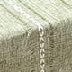thumbnail image 4 of Camino de mesa retro elegante de Lino y algodón tejido a mano con borlas para bodas hogar cruz verde Nikou, 4 of 6