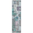 thumbnail image 2 of Addison Rugs Chantille Indoor/Outdoor Transitional Geometric Teal Machine Washable Runner Rug, 2'3" x 7'6", 2 of 8